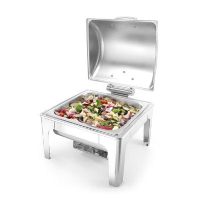 Chafing GN 2/3 vysoký lesk, HENDI, Profi Line, 6L, 395x405x(H)320mm | 470237